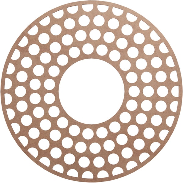 Ekena Millwork Fink Wood Fretwork Pierced Ceiling Medallion, Wood (Paint Grade), 36"OD x 13 1/8"ID x 3/8"T CMWP36X36X0375FFMF - main